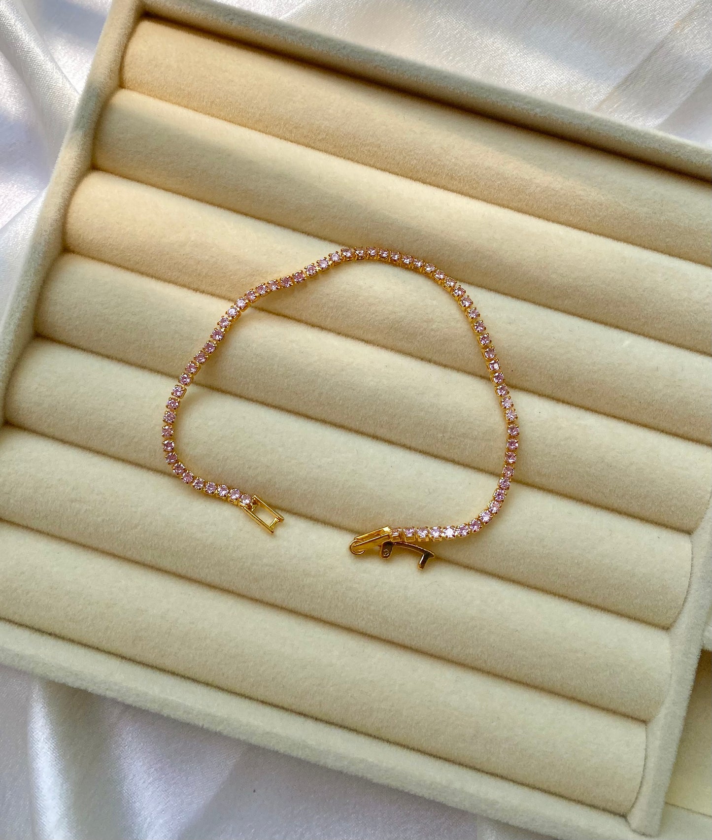 Baby Pink Tennis Bracelet