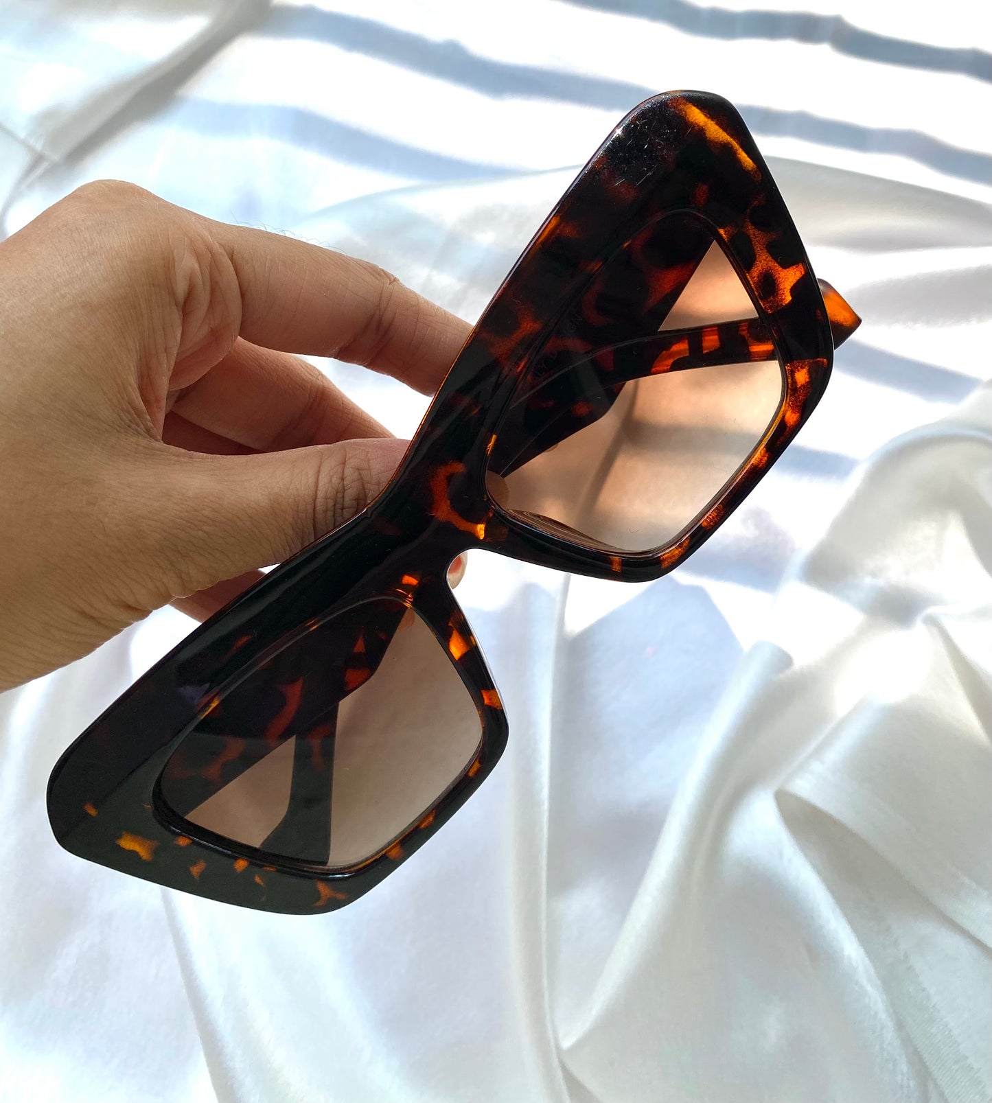 Leopard Cateyes Sunglass