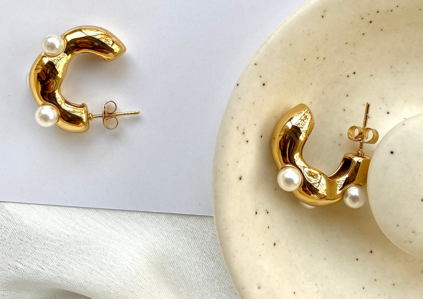 Pearl Dreamy Hoops