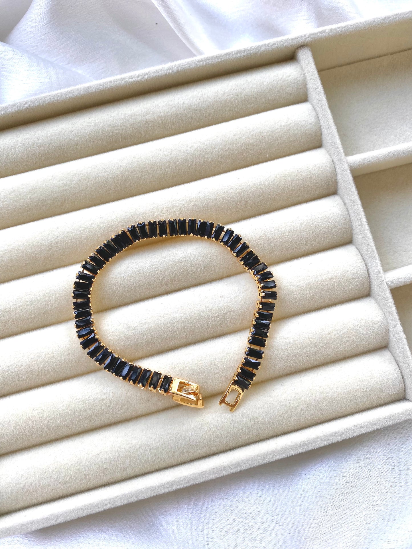 Black Tennis Bracelet