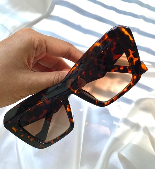 Leopard Cateyes Sunglass