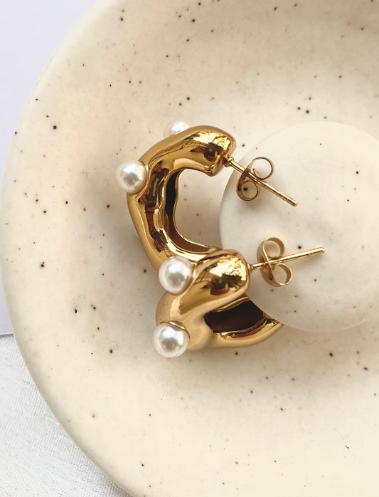 Pearl Dreamy Hoops