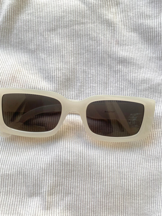 Cream White Sunglass