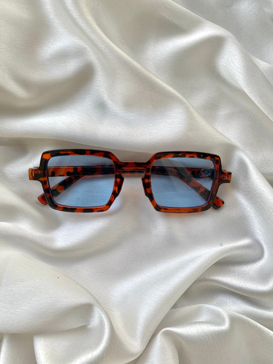 Blue Shade Leopard Sunglass