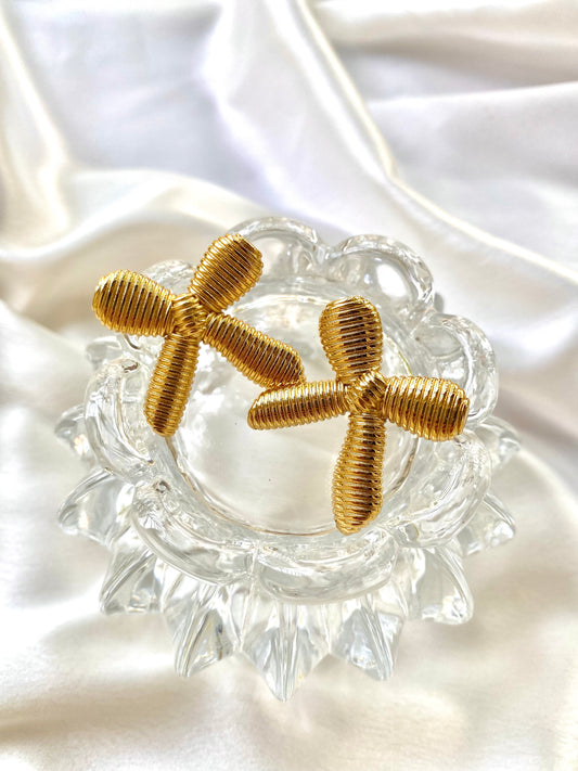 Chunky Bow Earings