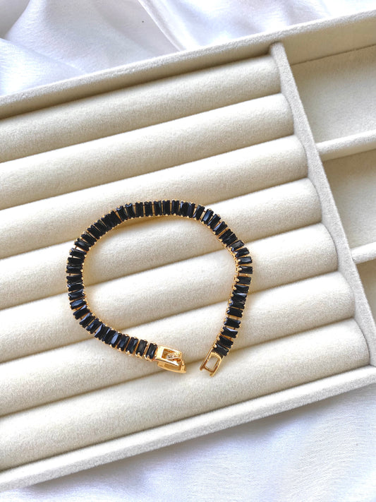 Black Tennis Bracelet