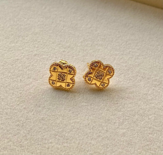 Golden Clove Earings